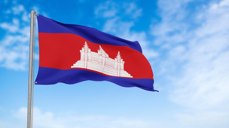 PSD bandera nacional de camboya
