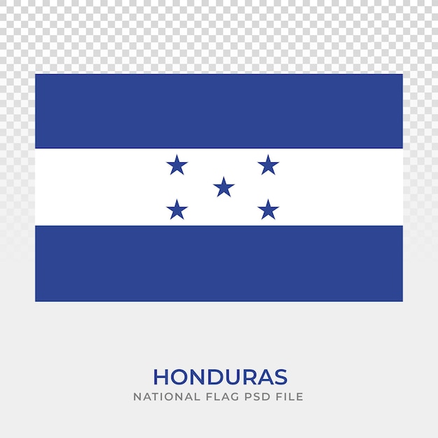 Bandera nacional de honduras diseño azul y blanco