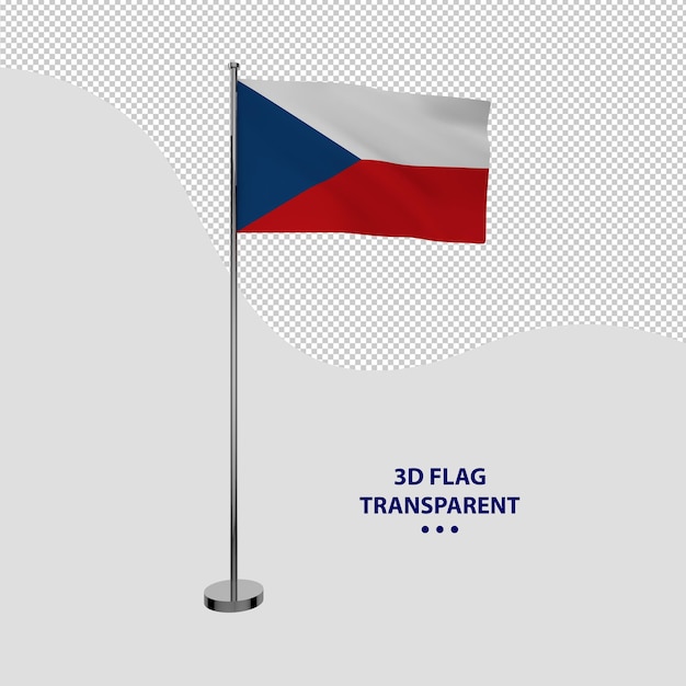 PSD bandera nacional de república checa transparente sin fondo