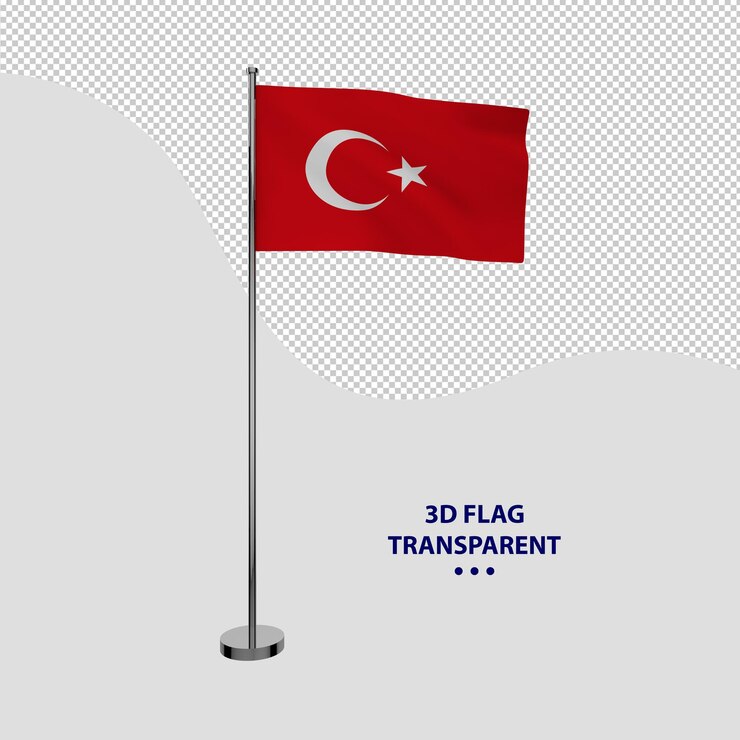 Bandera Nacional de Turquía Transparente Sin Fondo
