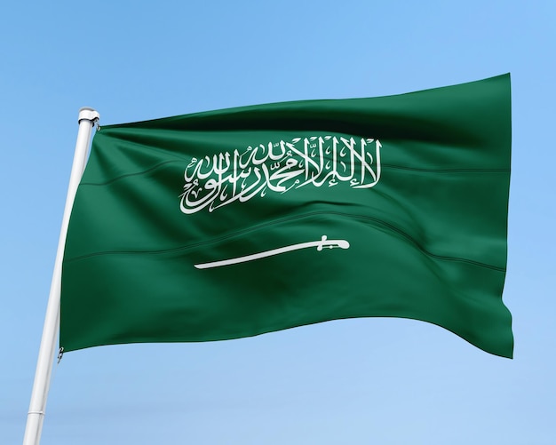 PSD bandera del país de arabia saudita