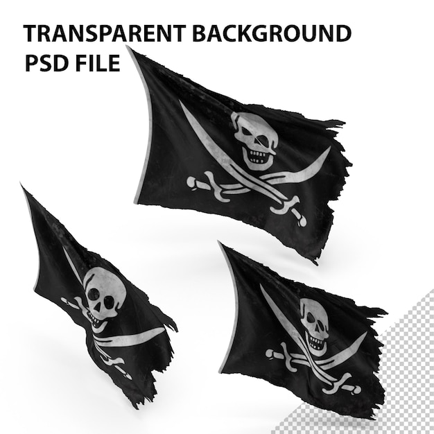 PSD bandera pirata png