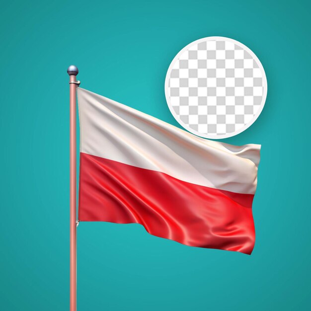 PSD bandera de polonia de textura patriótica