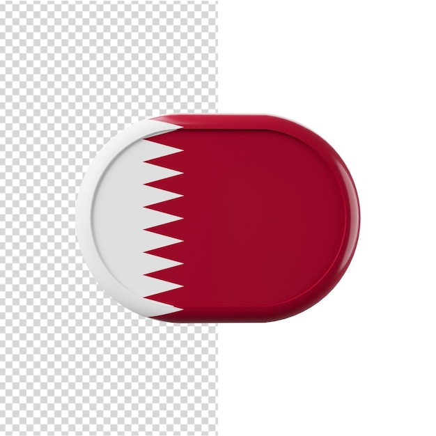 PSD bandera, de, qatar, qatar, bandera, 3d, ilustración