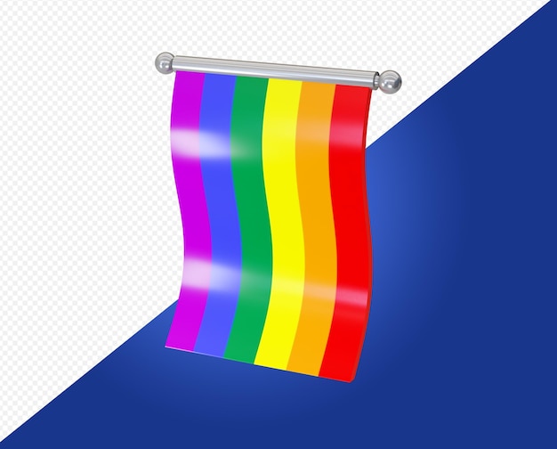 PSD una bandera que tiene la palabra orgullo en ella