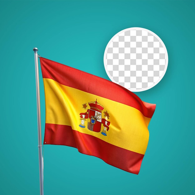 PSD bandera realista en 3d de aragon