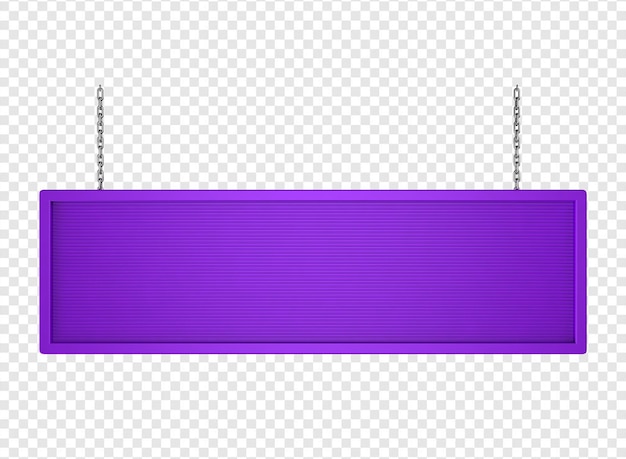 Bandera rectangular con cadena