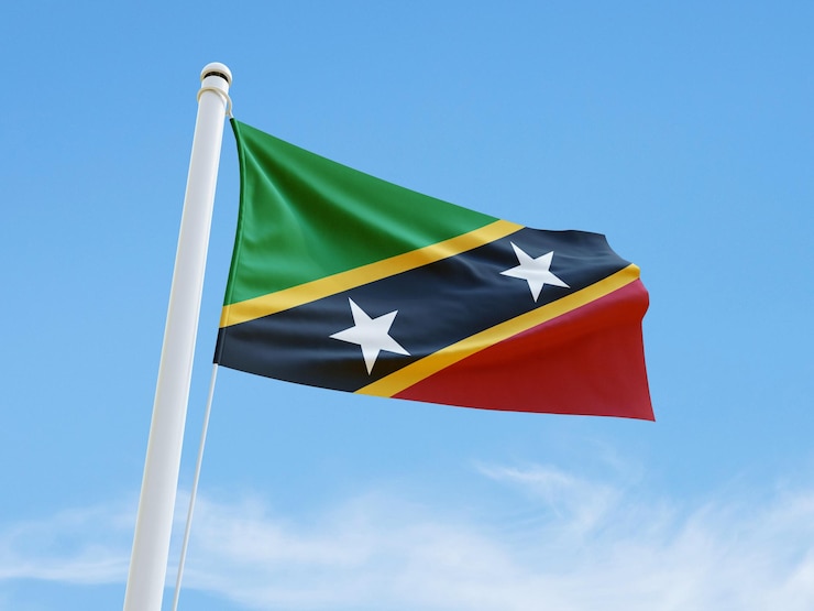 PSD bandera de san cristóbal y nieves
