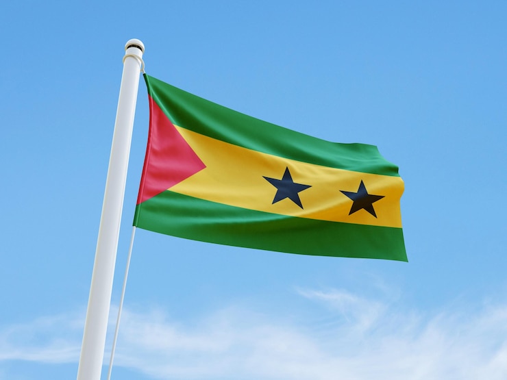 PSD bandera de santo tomé y príncipe