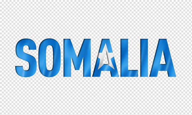 PSD bandera somalí fuente de texto somalia símbolo de fondo