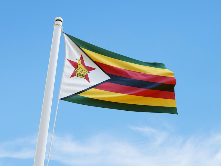 PSD bandera del zimbabue