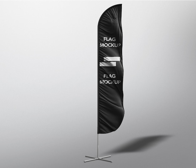 Banderas en 3D Modelo de bandera de vela de pluma de arco 4