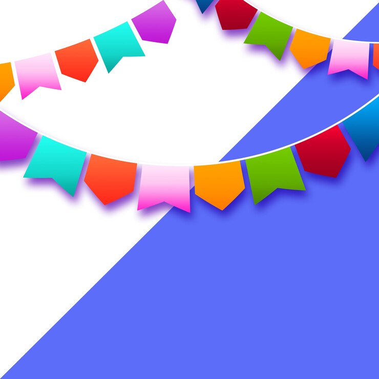 PSD banderas de las fiestas de carnaval