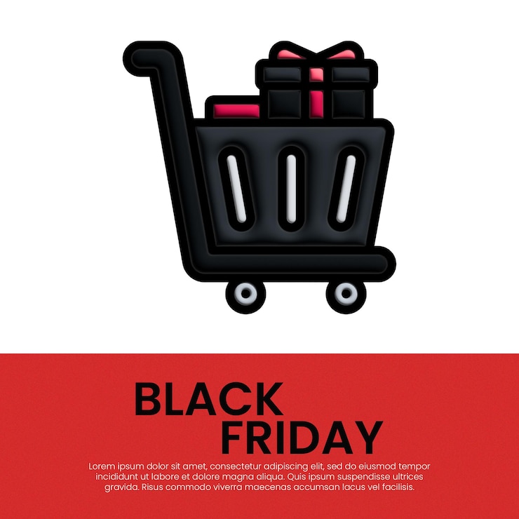 PSD banderas de ventas del viernes negro