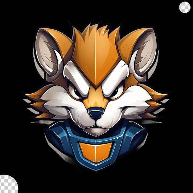 Bandicoot mascot logo png transparente