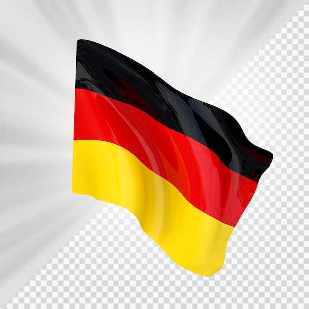 Bandiera della Germania 3D Render
