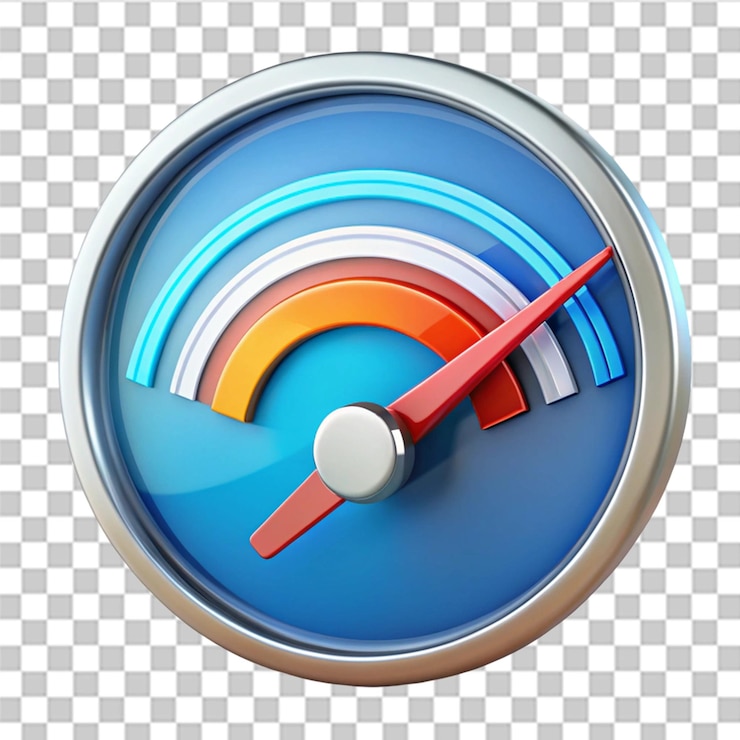 PSD bandwidth 3d illustration isolated on transparent background