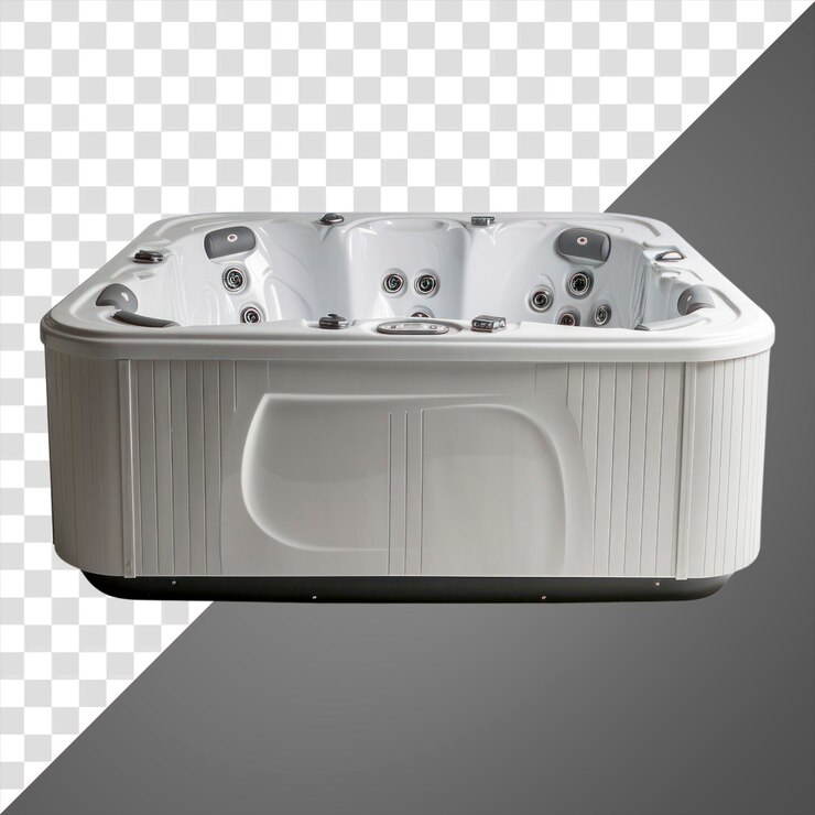 PSD banheira de jacuzzi de png fundo branco relaxamento