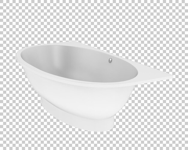 Banheira isolada em fundo transparente ilustração de renderização 3d