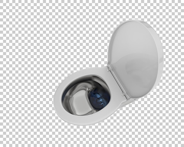 Banheiro isolado em fundo transparente ilustração de renderização 3d