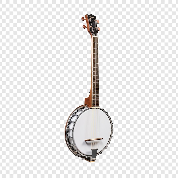 PSD banjo isoliert auf transparentem hintergrund