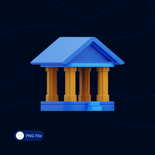 Bankgeschäftsfinanzierung 3D-Illustration