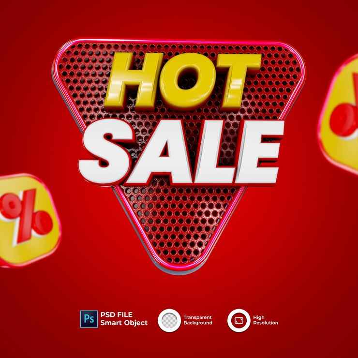 PSD banner 3d venta caliente