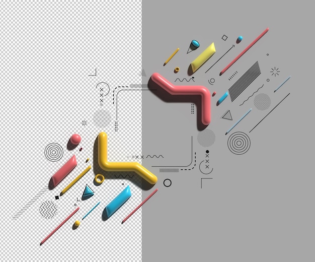 Banner abstrato Lego art Design de pôster Arquivo Psd transparente