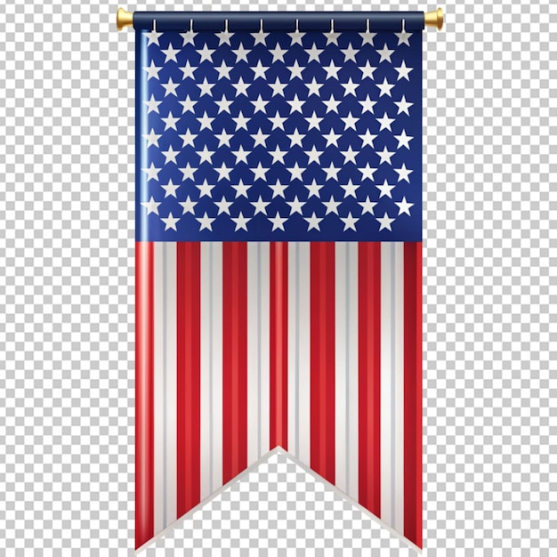 PSD banner, auf dem die amerikanische flagge gedruckt ist