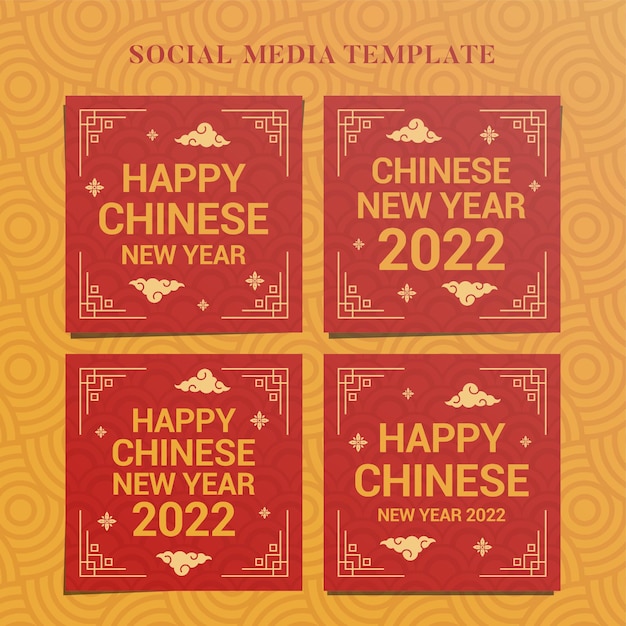 Banner da Web do Instagram do Ano Novo Chinês 2022