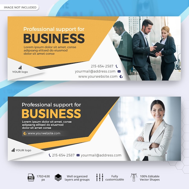 Banner de capa de facebook corporativo