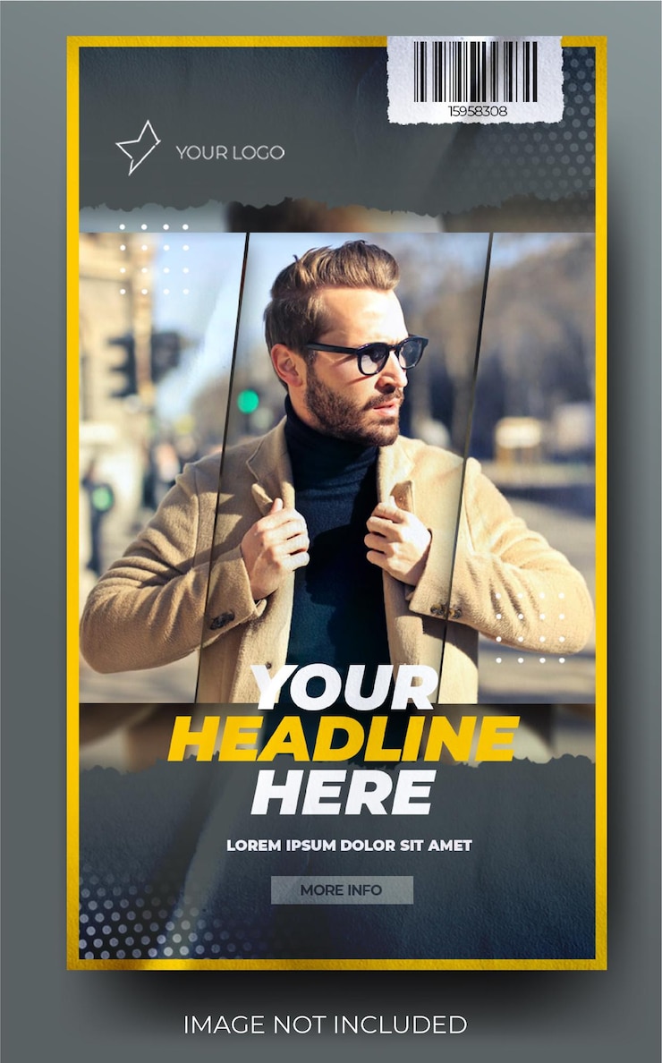 PSD banner de cartaz do instagram de venda de moda na moda