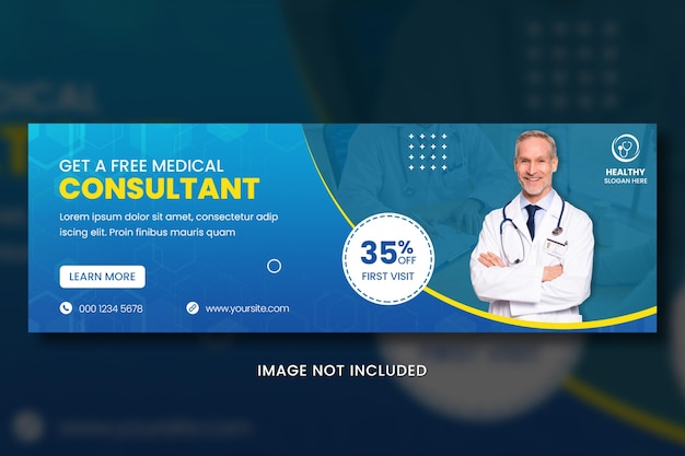 Banner de empresa médica de assistência médica
