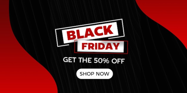 Banner de fundo de oferta de venda de sexta-feira negra de grande oferta