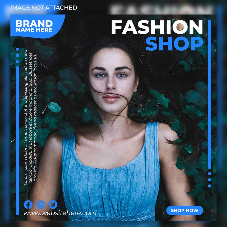 PSD banner de loja de moda