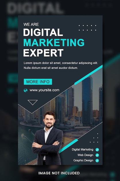 PSD banner de marketing digital