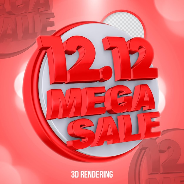 PSD banner de mega venda de oferta especial 1212