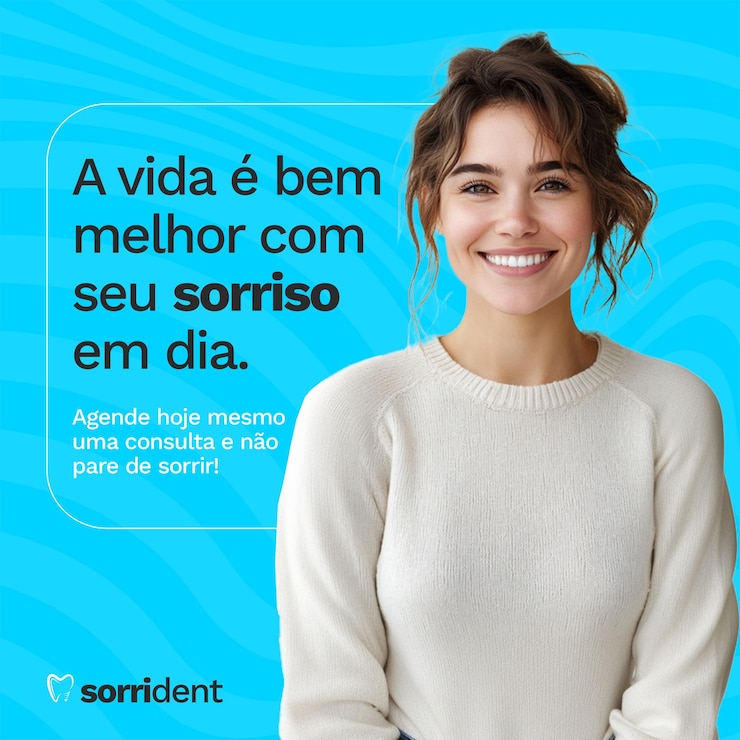 PSD banner de mídia social de post odontologia