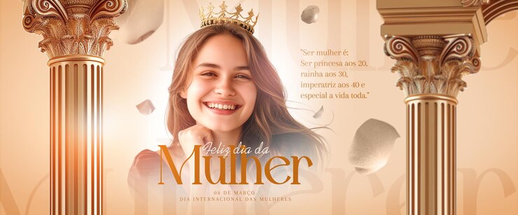 PSD banner de mídia social do dia da mulher