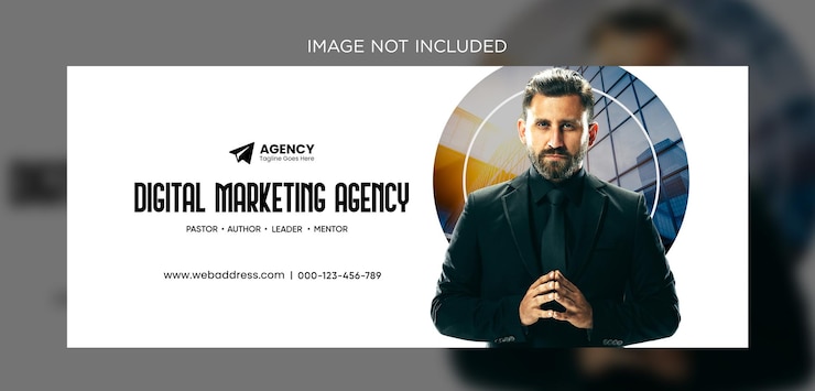 PSD banner de mídia social mínimo de capa do facebook premium psd