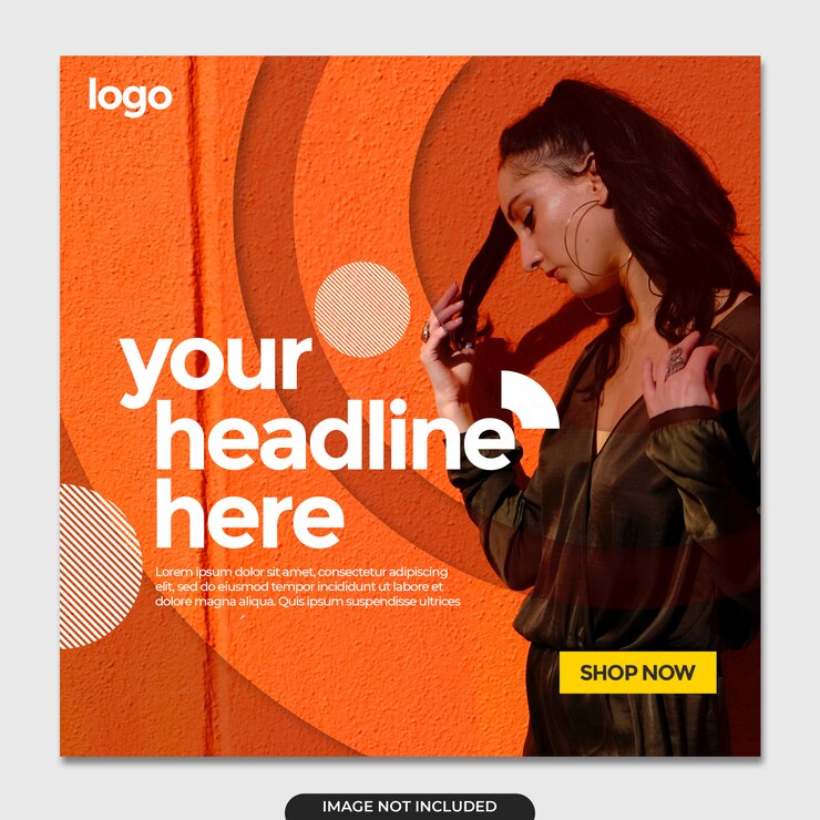 PSD banner de mídia social simples elegante instagram
