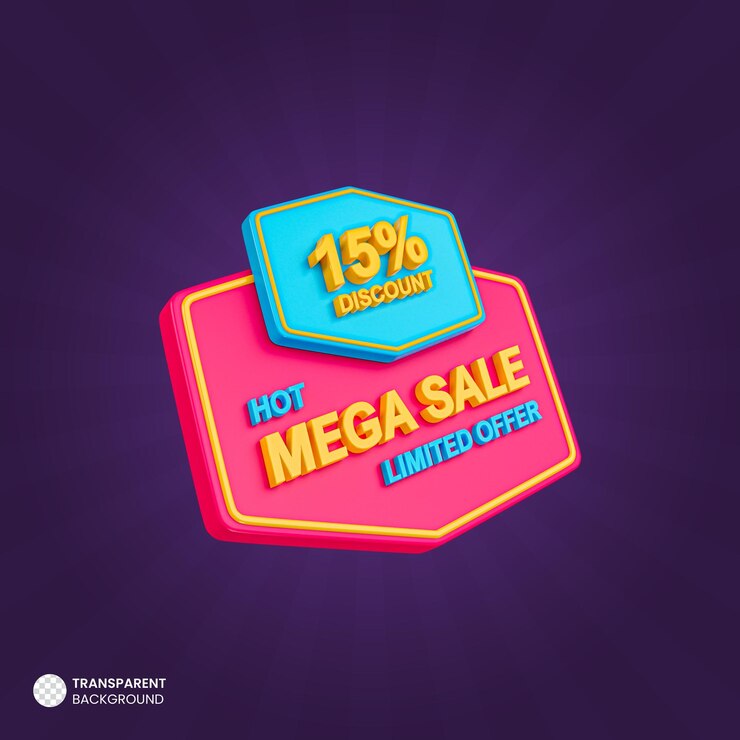 PSD banner de promoção 3d de venda de melhor preço