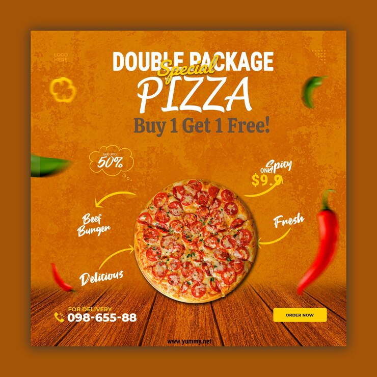 Banner de promoção de grande oferta com texto editável