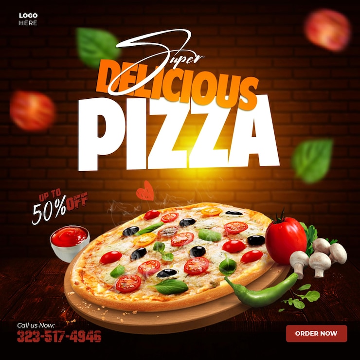 Banner de promoção de grande oferta com texto editável