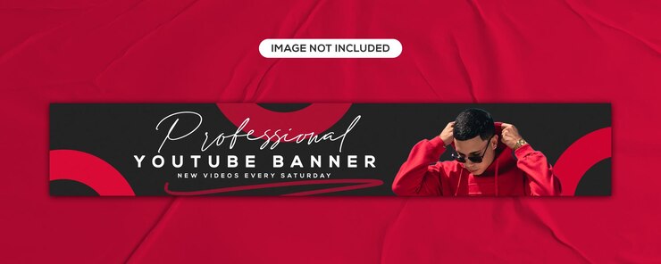 PSD banner del canale youtube design della copertina con header linkedin modello di banner dei social media