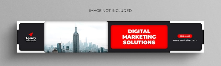 PSD banner del profilo linkedin aziendale semplice e design della copertina dei social media