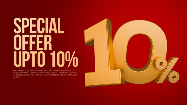 Banner de descuento de ofertas especiales