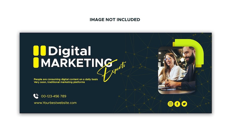 PSD banner-design der agentur für digitales marketing