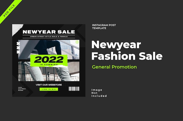 Banner di progettazione del modello di moda urbano Instagram