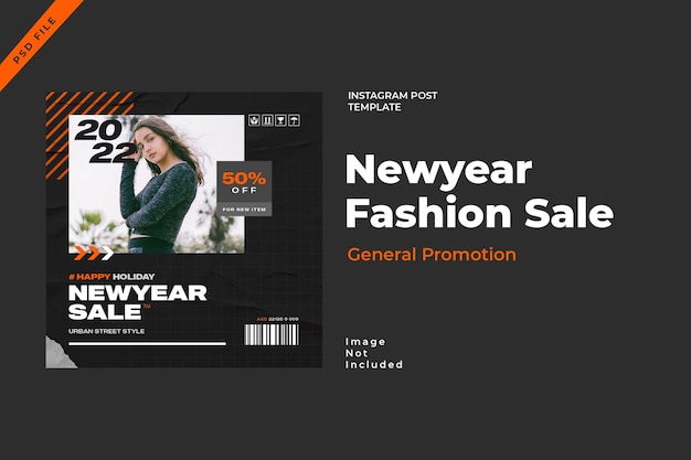Banner di progettazione del modello di moda urbano Instagram